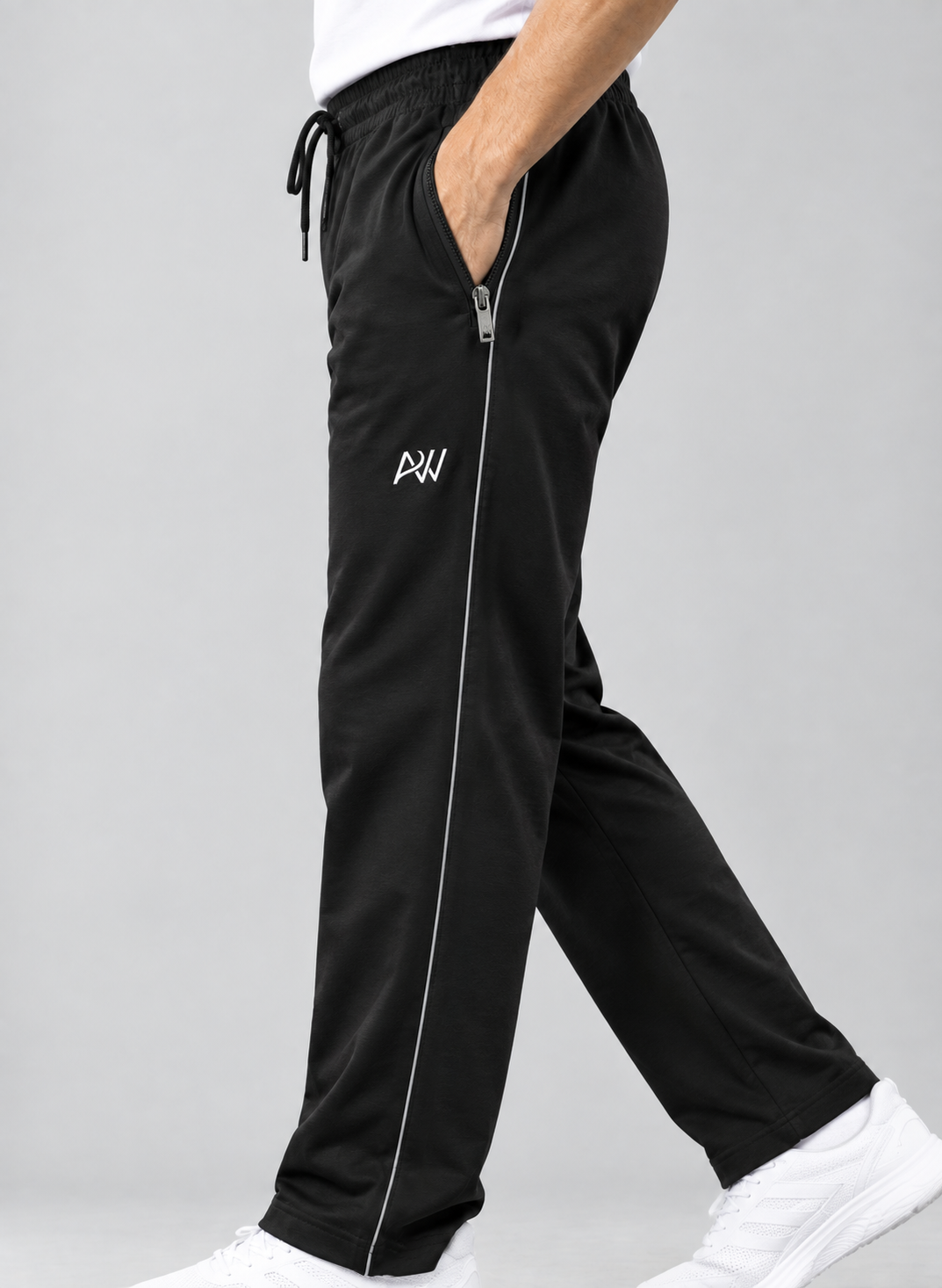 Aristocrat Men Regular Fit Black Cotton Blend Lined Track Pant