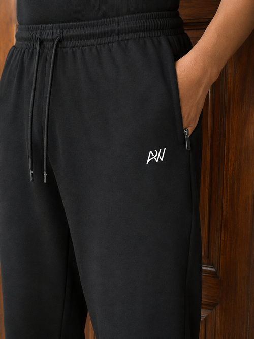 Dashing Men Regular Fit Cotton Blend Dark Grey Track Pants
