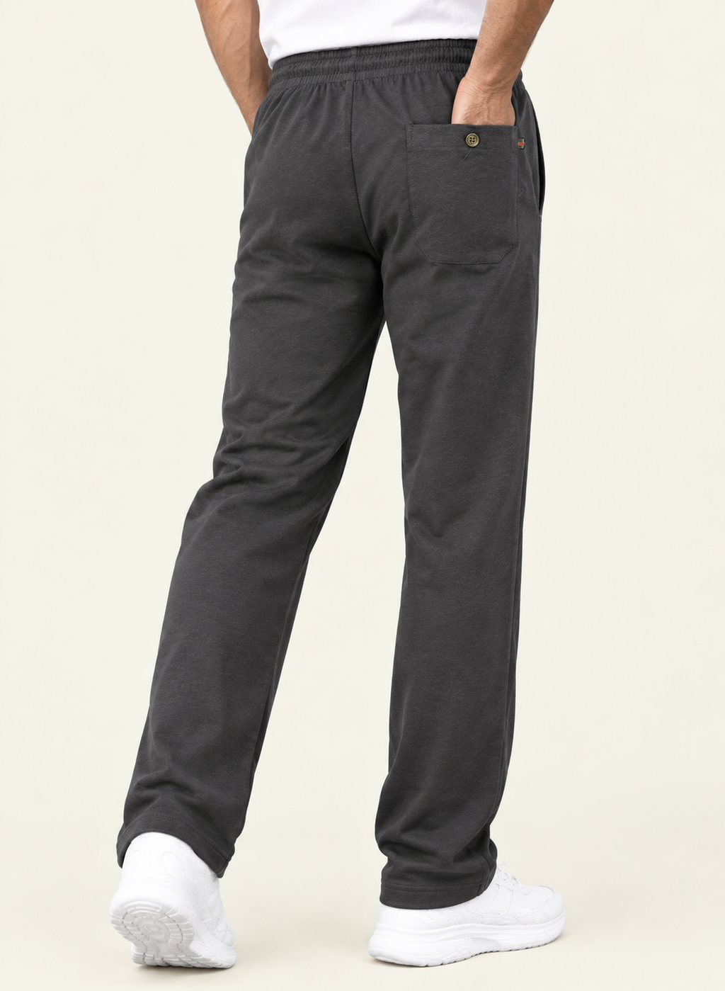 Aristocrat Dashing Dark Grey Men Regular Fit Cotton Blend Track Pant Dual Combo