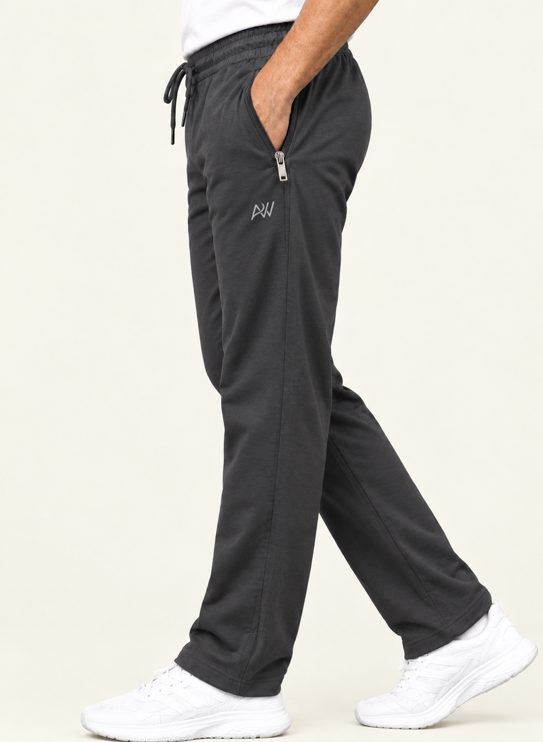 Dashing Men Regular Fit Dark Grey Cotton Blend Track Pant