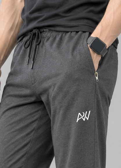 Dashing Men Regular Fit Dark Grey Cotton Blend Track Pant