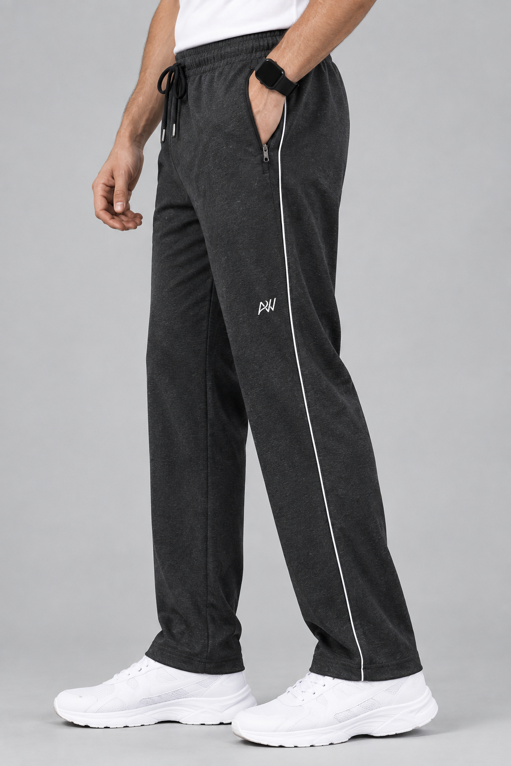 Aristocrat Men Regular Fit Dark Grey Cotton Blend Lined Track Pant