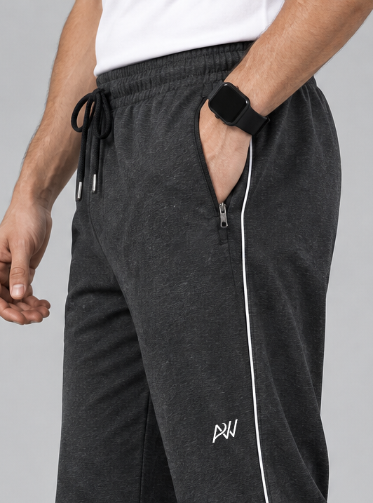 Aristocrat Men Regular Fit Dark Grey Cotton Blend Lined Track Pant