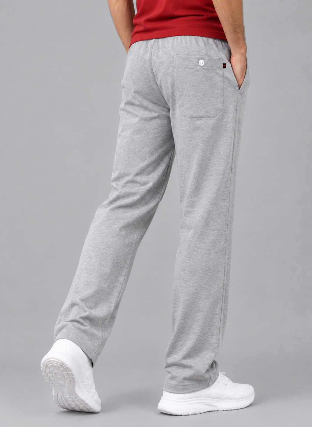 Aristocrat Dashing Light Grey Men Regular Fit Cotton Blend Track Pant Dual Combo