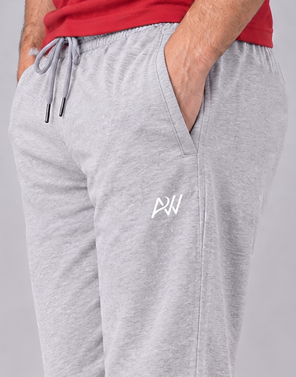 Aristocrat Dashing Light Grey Men Regular Fit Cotton Blend Track Pant Dual Combo