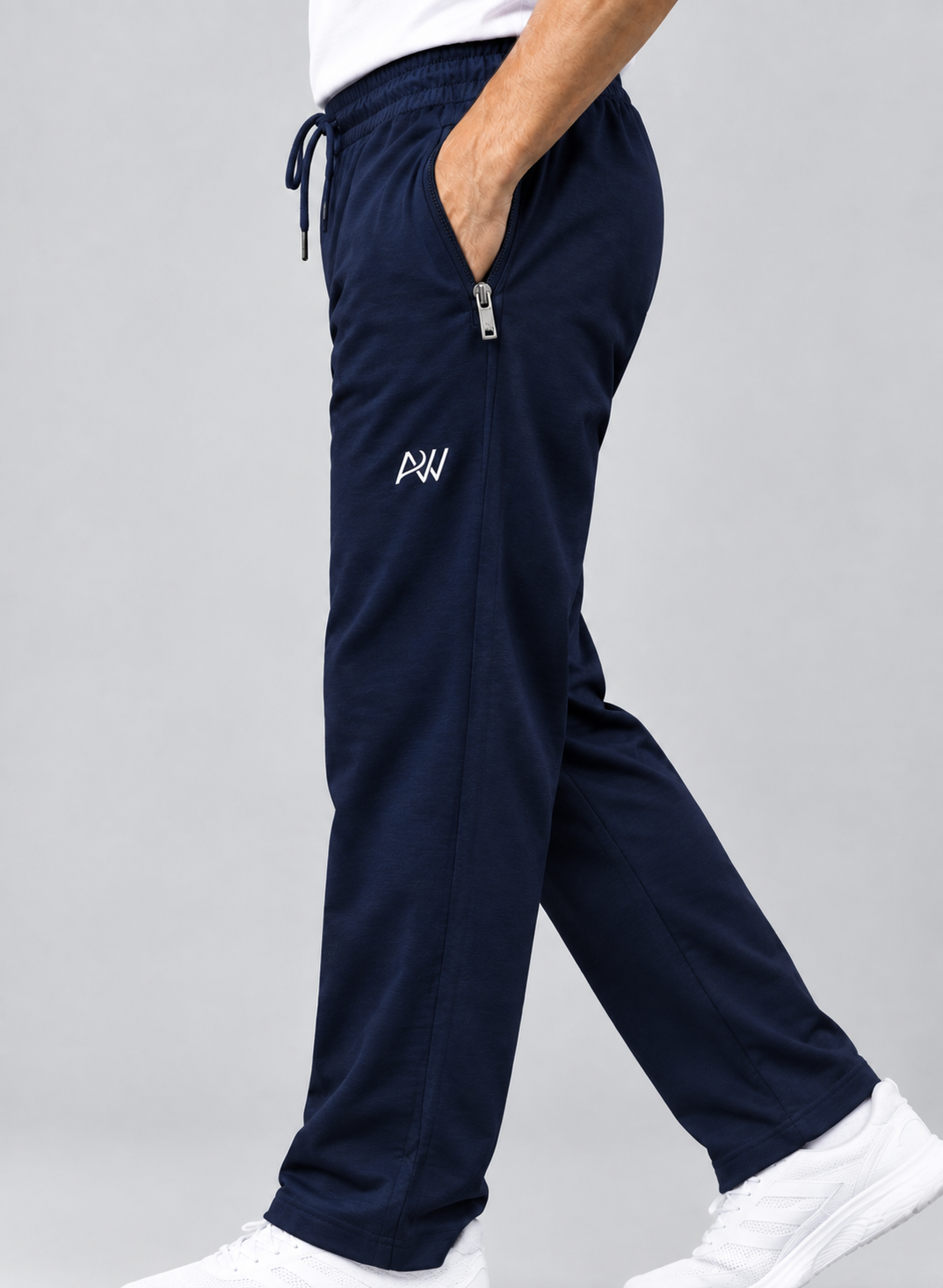 Dashing Men Regular Fit Navy Blue Cotton Blend Track Pant