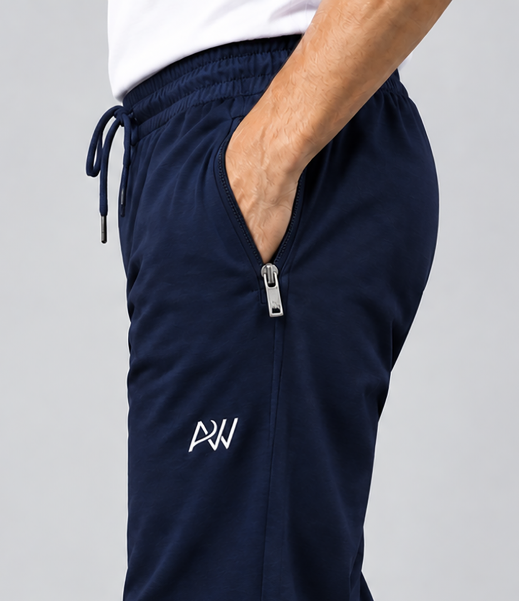 Dashing Men Regular Fit Cotton Blend Track Pants Trio Combo (Blue, Black, Dark Grey)
