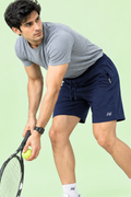 Bindas Men Regular Fit Navy Blue Cotton Blend Short
