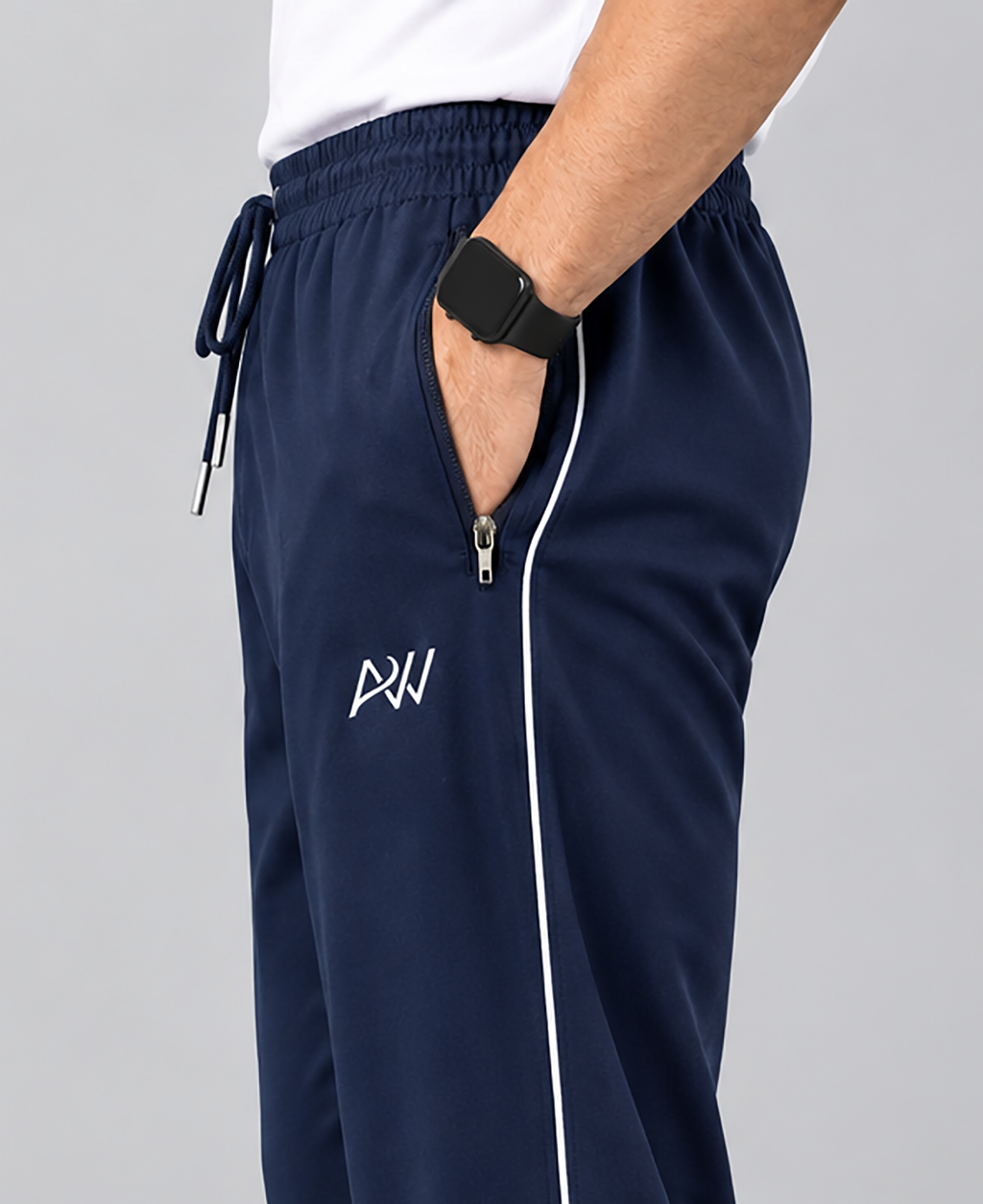 Aristocrat Men Regular Fit Navy Blue Cotton Blend Lined Track Pant