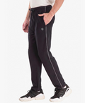 Aristocrat Men Regular Fit Cotton Blend Lined Black Track Pant